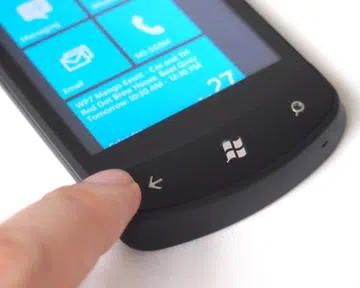 Press and hold the Back button on your Windows Phone...