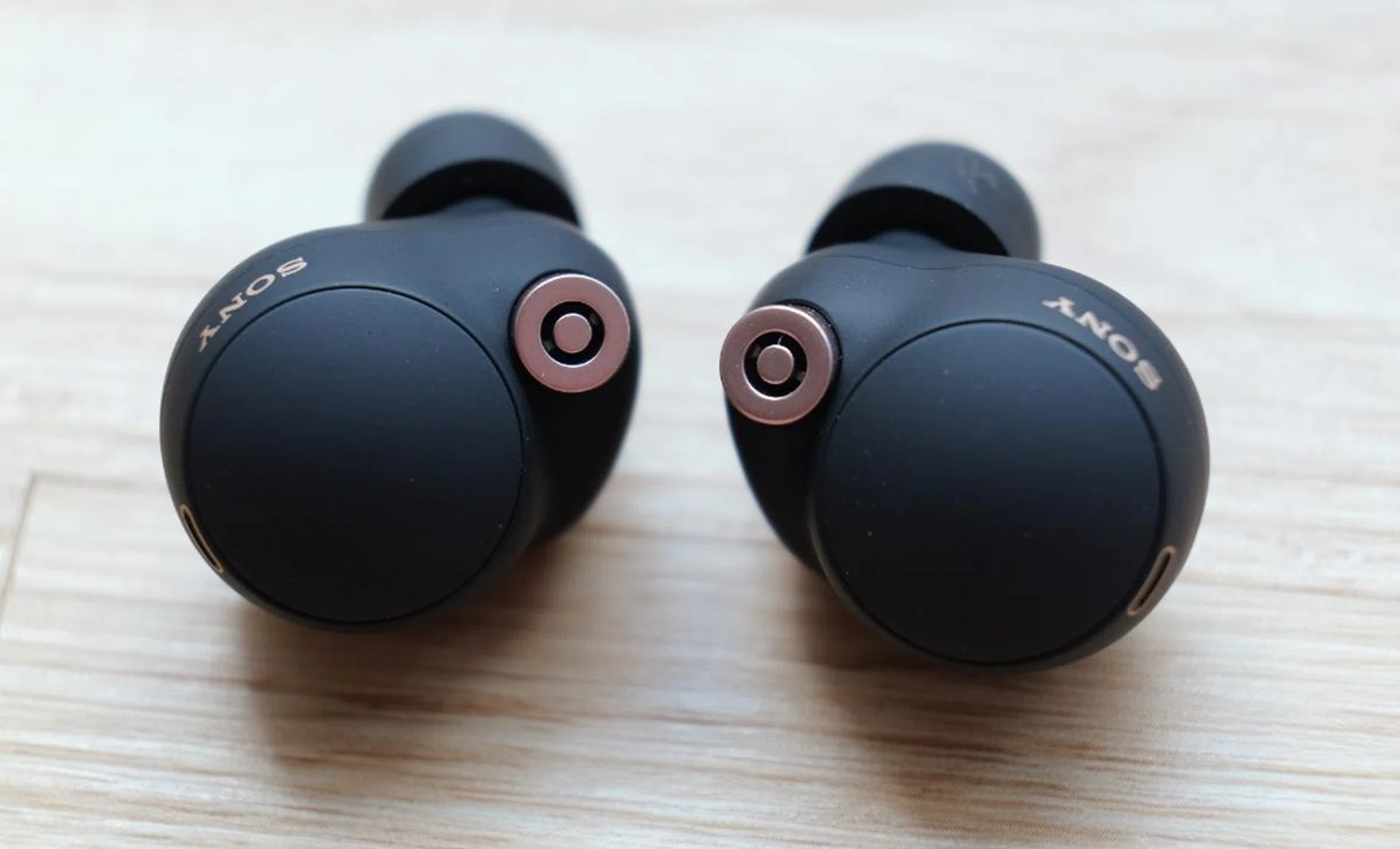 The little gold circles are microphones.