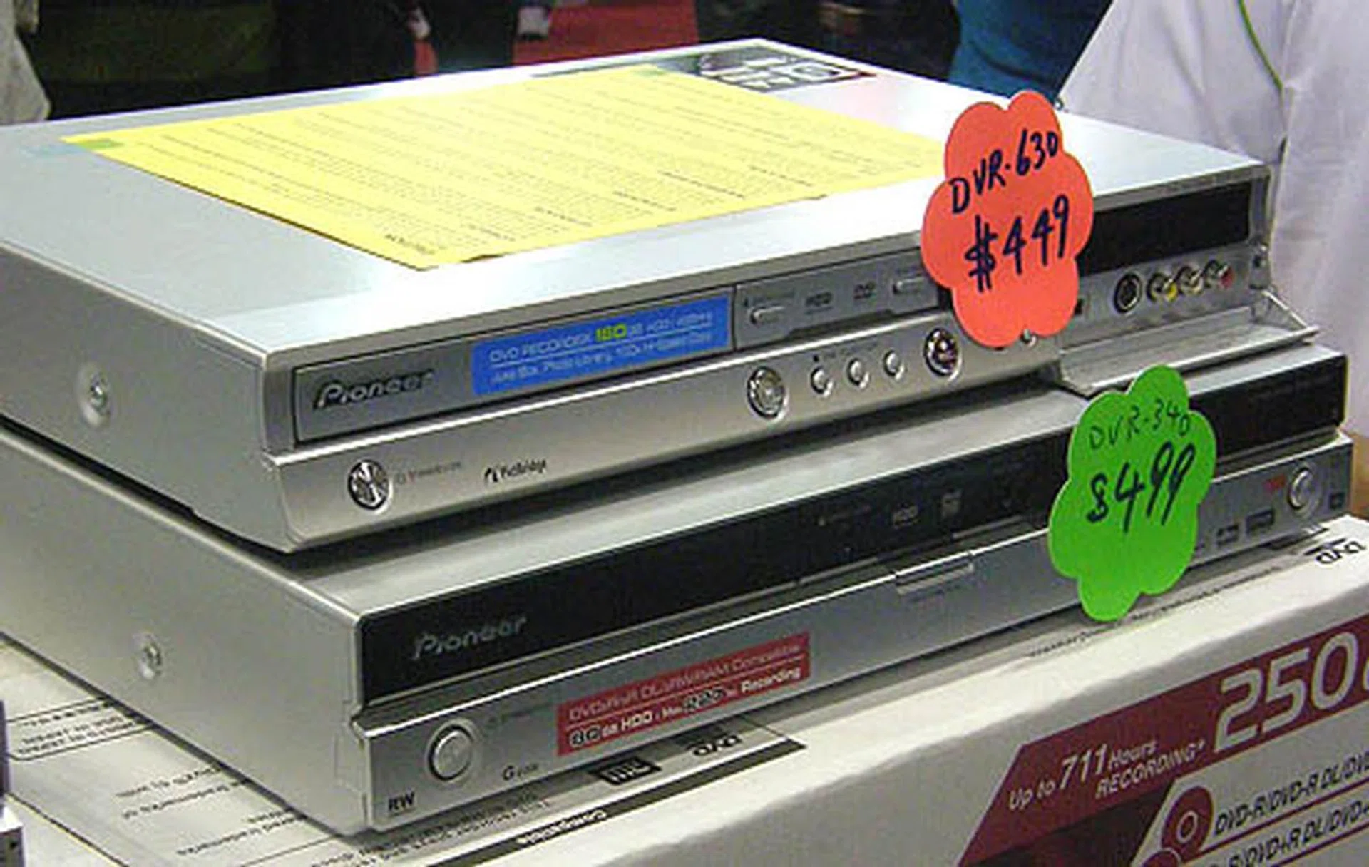  Only limited sets of these HDD based DVD recorders are available at these special prices. The 250GB DVR630H-S is usually priced at $1099.  