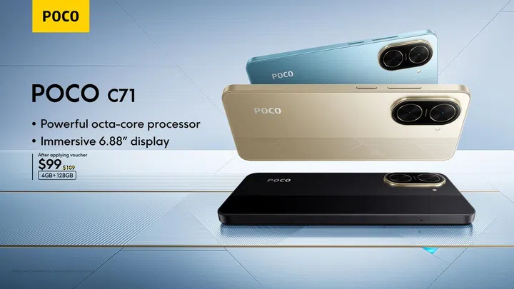 Poco C71. Image: Poco/Xiaomi.