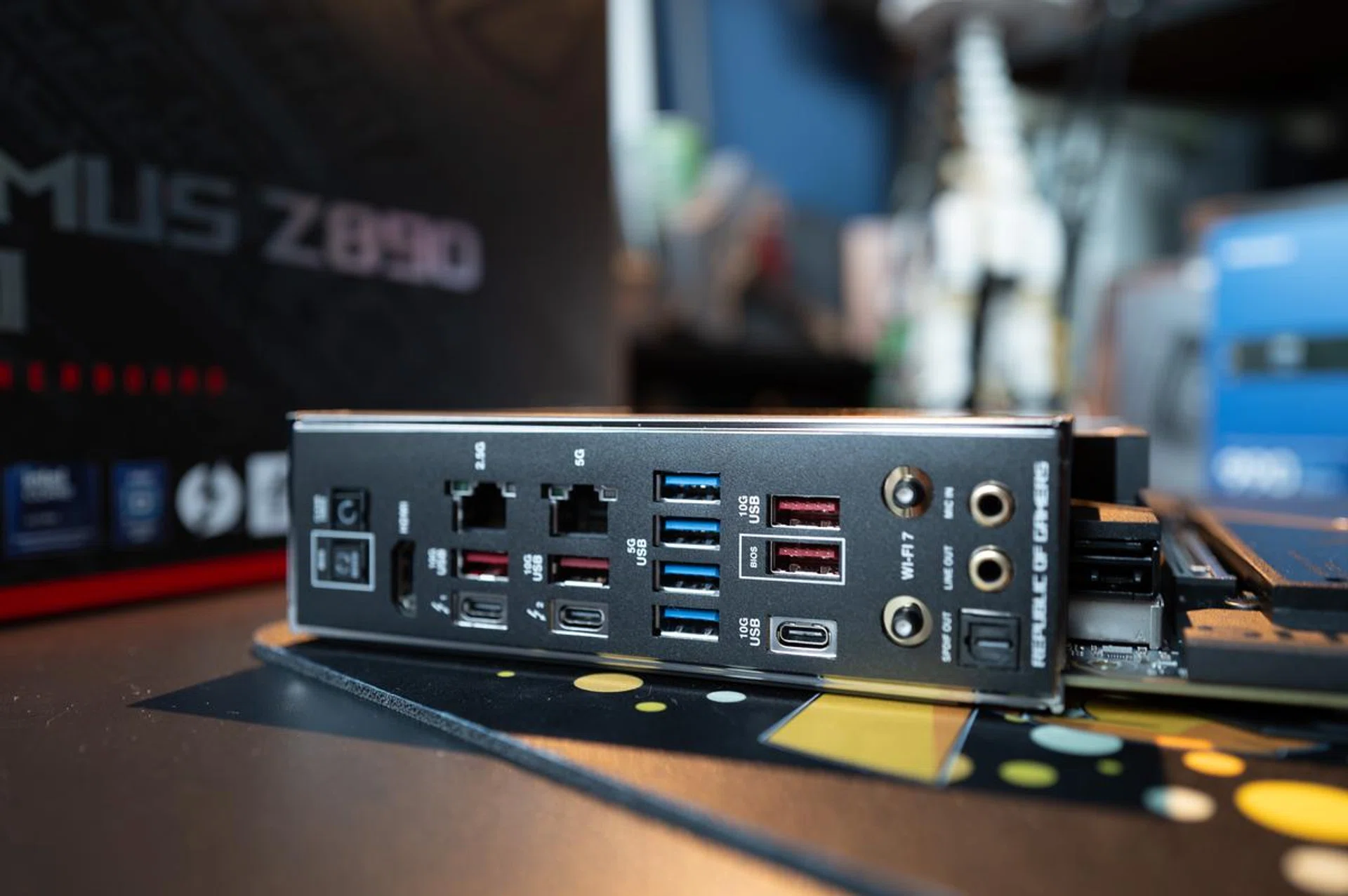 It's unlikely you'll ever be short of connectivity ports here. PHOTO: HWZ