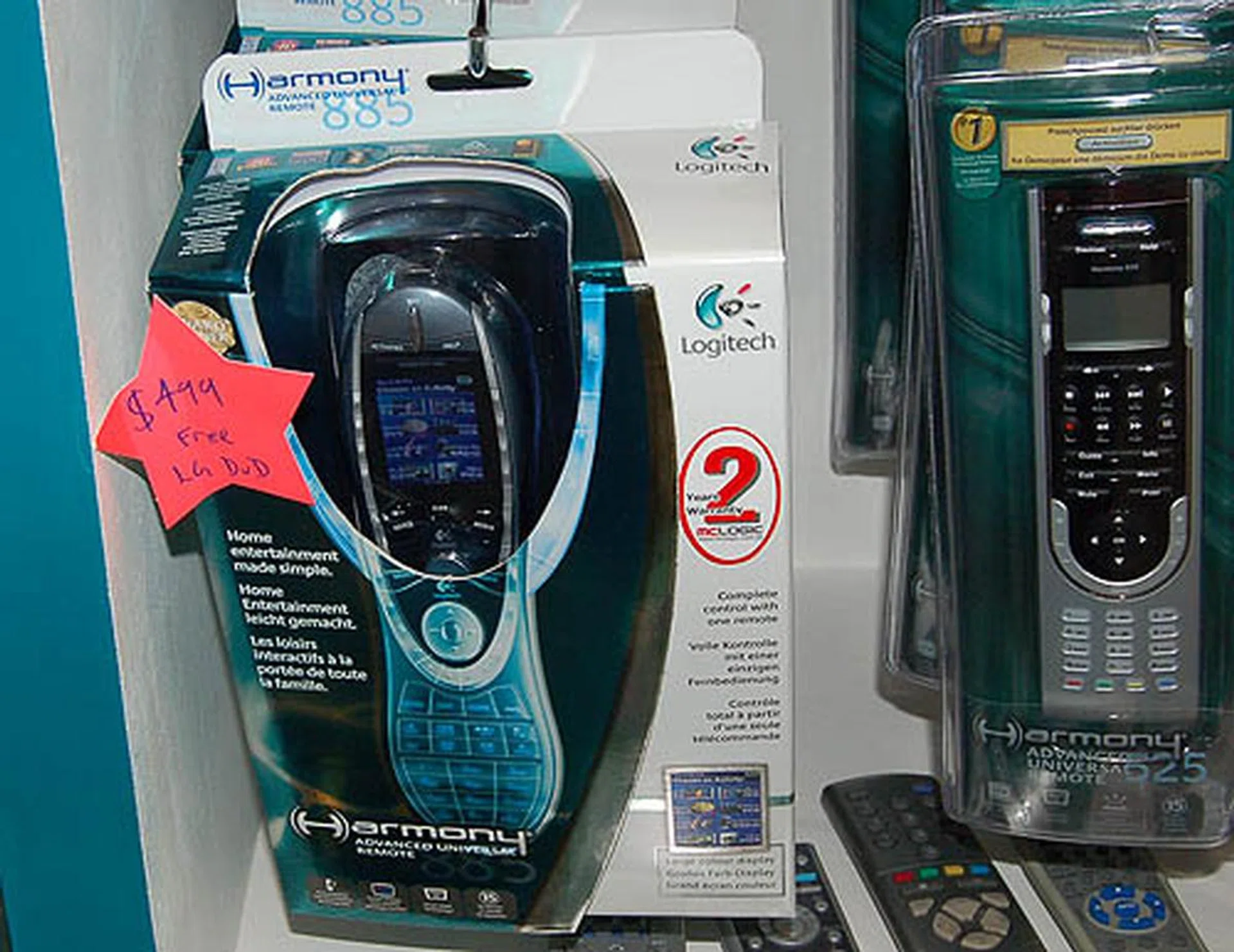  The Logitech Harmony 885 universal remote control - another rich man's toy at S$499.  
