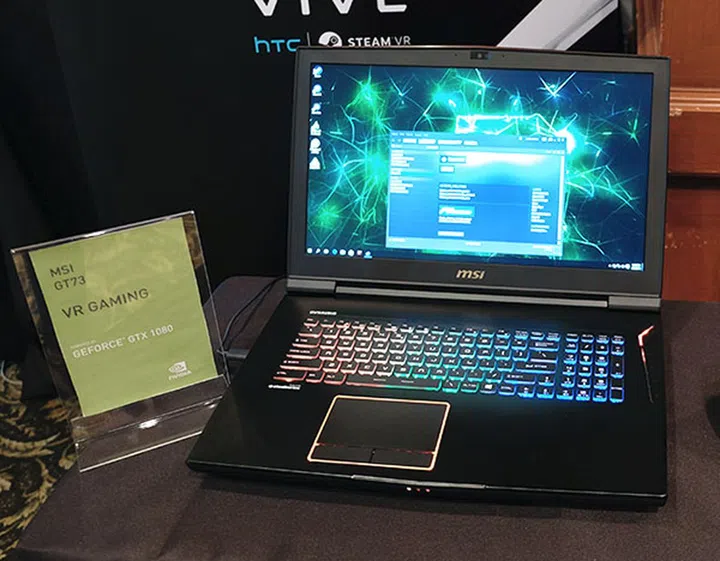 The new MSI GT73, powered by the NVIDIA GeForce GTX 1080.