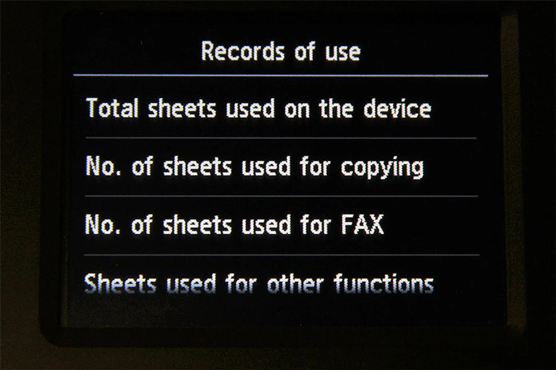 Usage records right at your fingertips.