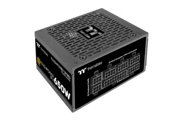 Thermaltake's 650W Toughpower SFX power supply from the side view.
