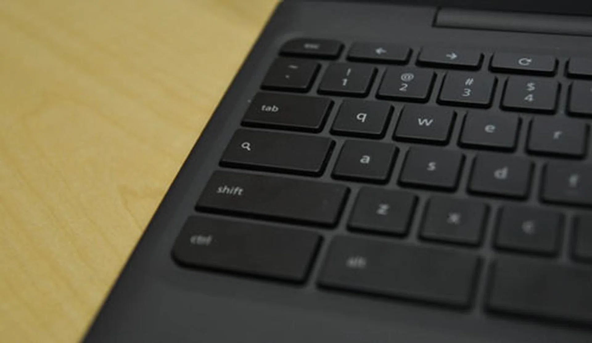 The CAPS LOCK key has been replaced with a search key...makes sense, if you are Google and your business is all about search