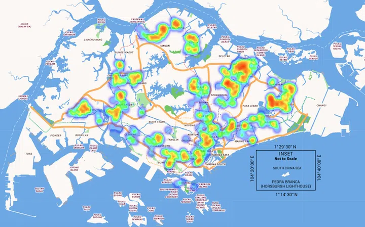 So many stations that I could easily use Python to render this heatmap.