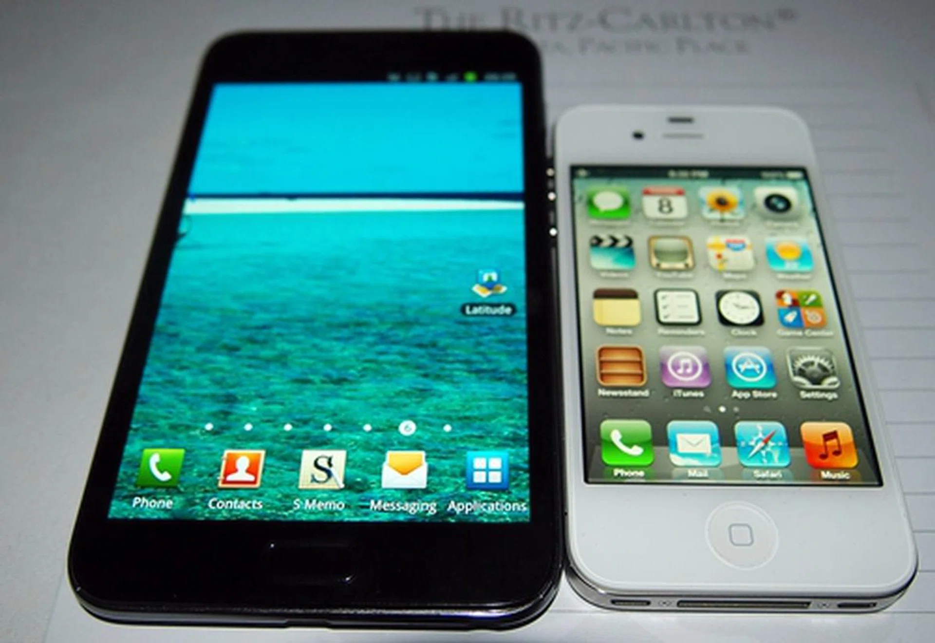 The Samsung Galaxy Note dwarfs the 3.5-inch display of the Apple iPhone 4S. Will the same happen for its sales? That's a good question.