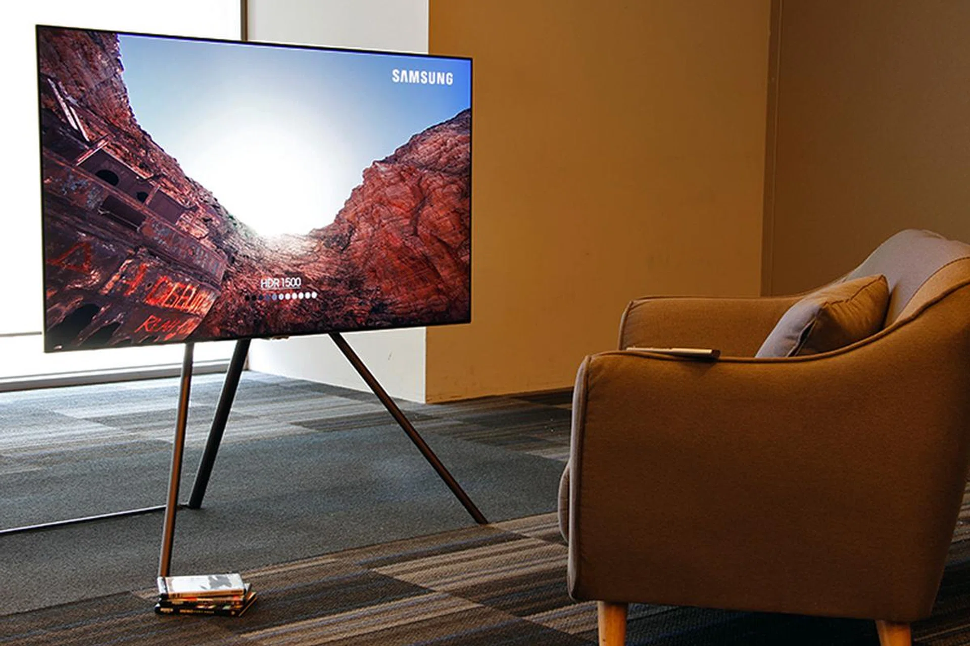 The "entry-level" Q7F is also a flat TV. Performance difference between it and the curved Q8C isn't night and day, so if you don't need the curved screen and the Q9F is out of your budget, you can consider this.