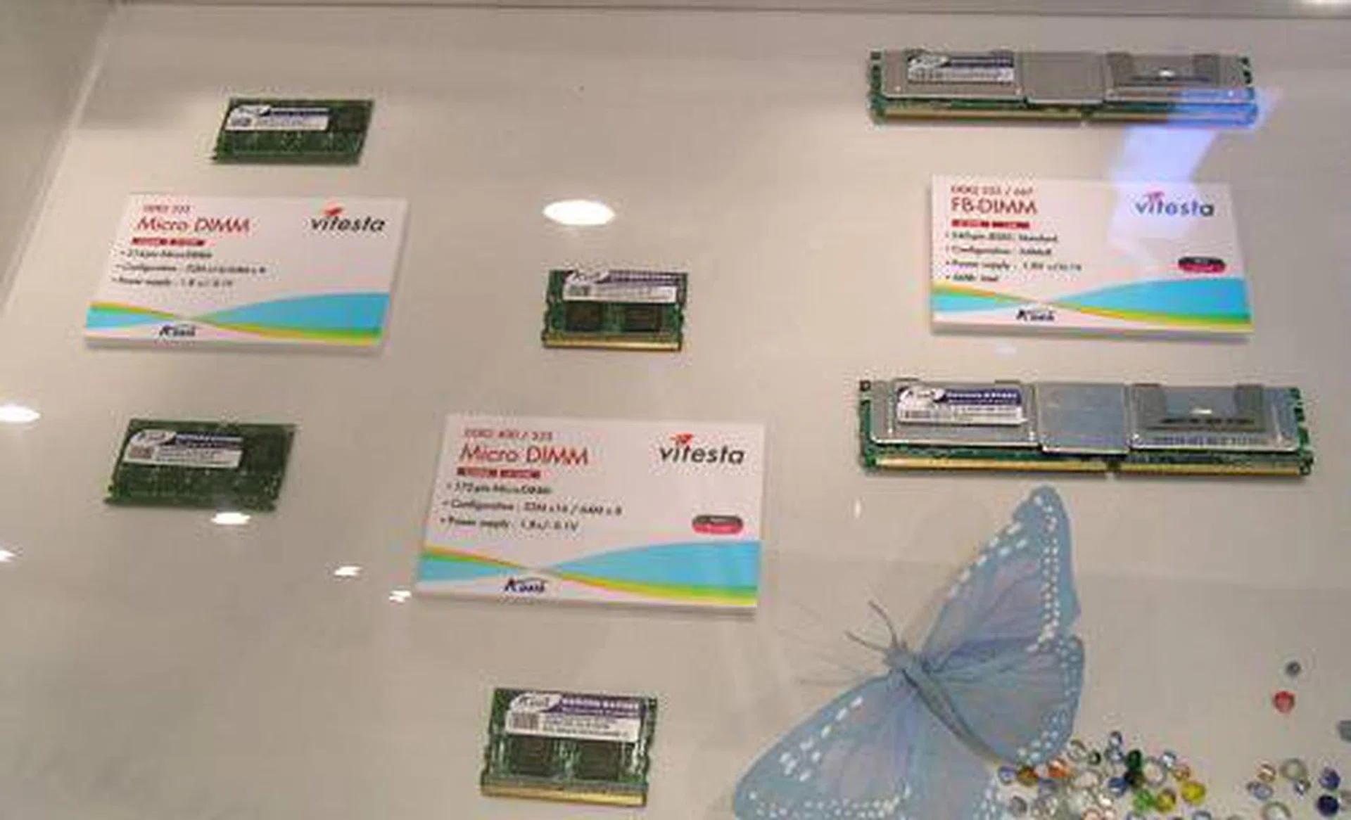 A-Data also had a range of other memory technologies on display such as DDR2 FB-DIMM, SO-DIMM and Micro DIMM modules.