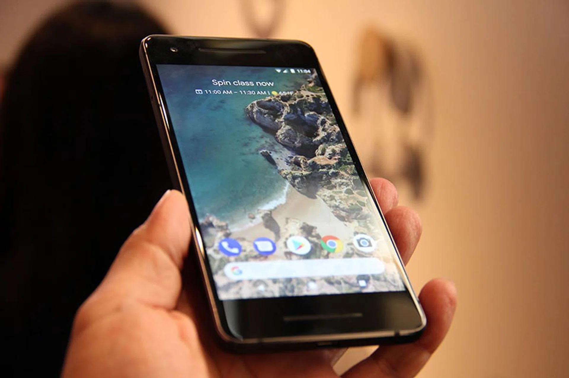 The Google Pixel 2 has a 5-inch full HD AMOLED display.