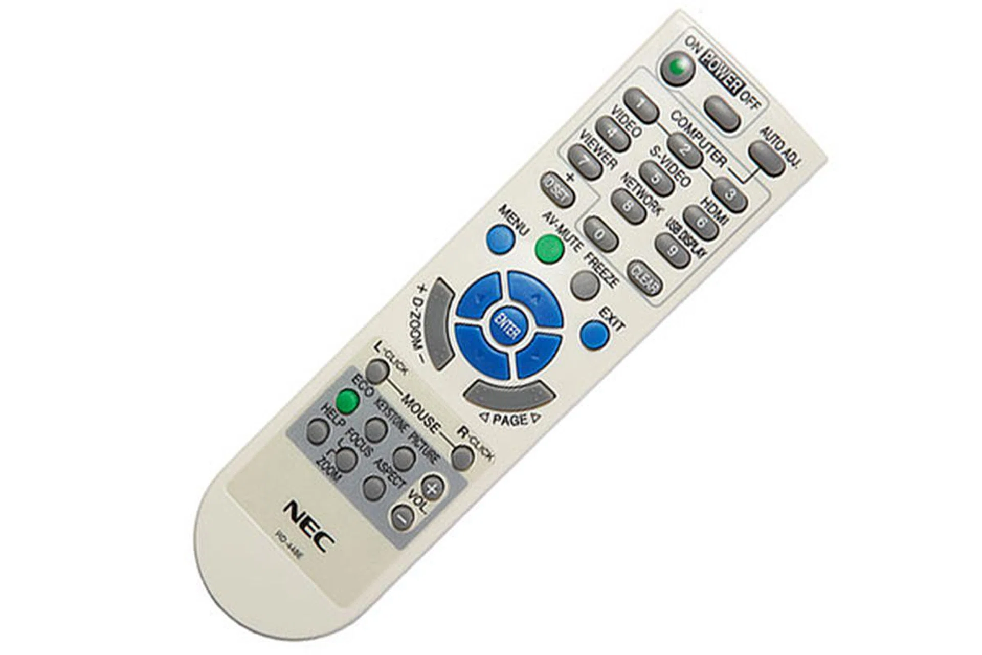 We like that the remote control has dedicated buttons for the different input sources. The AV Mute and Eco buttons on the projector cabinet are also replicated on the remote. Furthermore, the same remote can be used to operate multiple projectors.