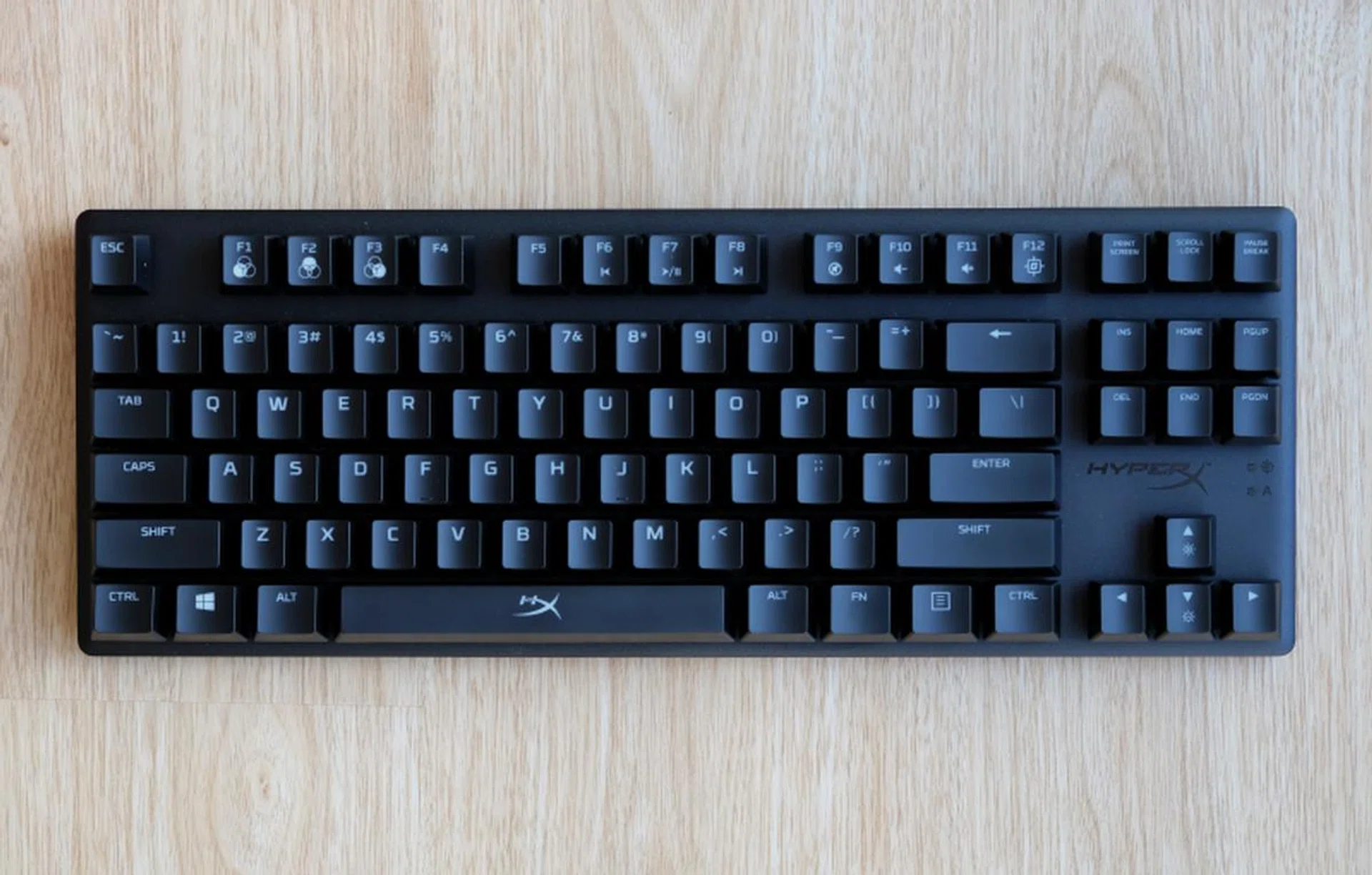 The HyperX Alloy Origins Core comes with HyperX's latest Aqua switches.