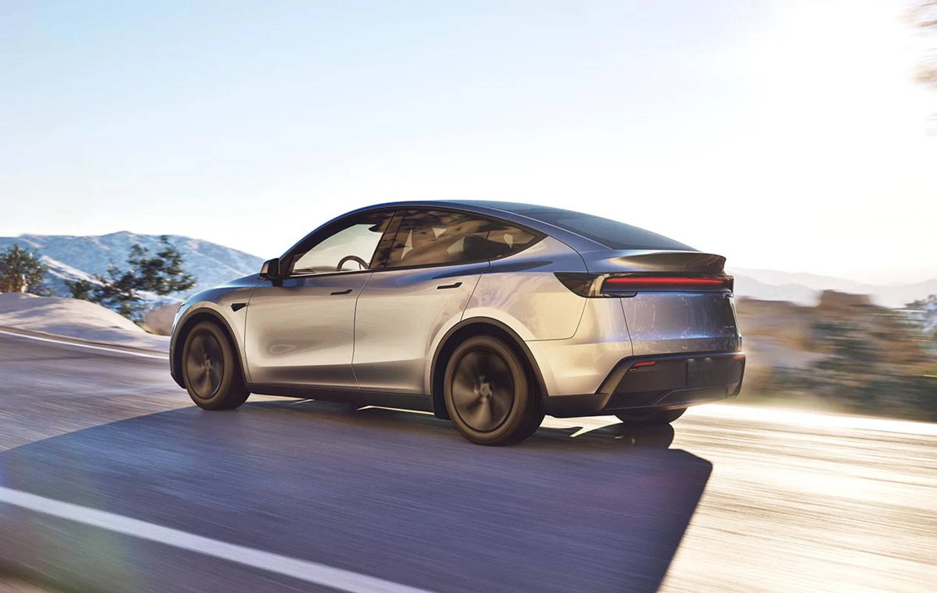 The new back looks to create a unique ambient glow, unlike the common LED strips on many modern cars. Image: Tesla