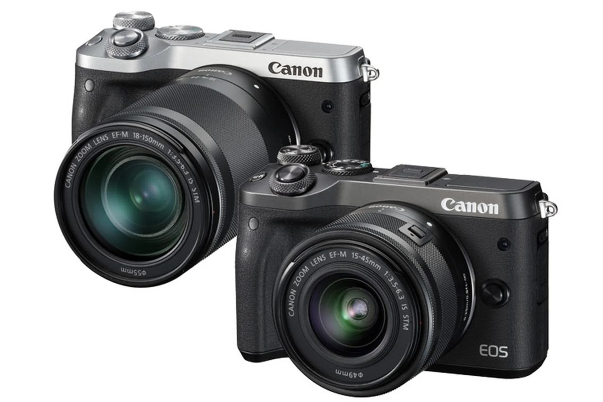 The EOS M6 will be available in a choice of black graphite or vintage silver and black.