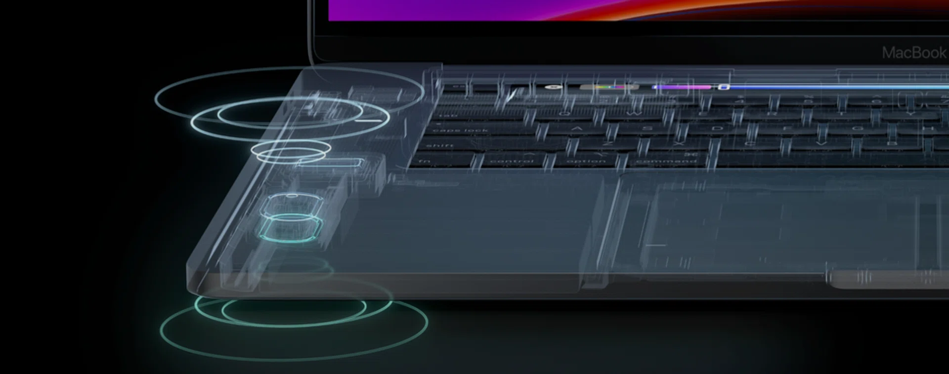 The woofers are placed back to back to reduce distortion. (Image source: Apple)