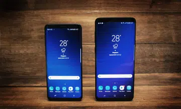 The Samsung Galaxy S9 and S9+.