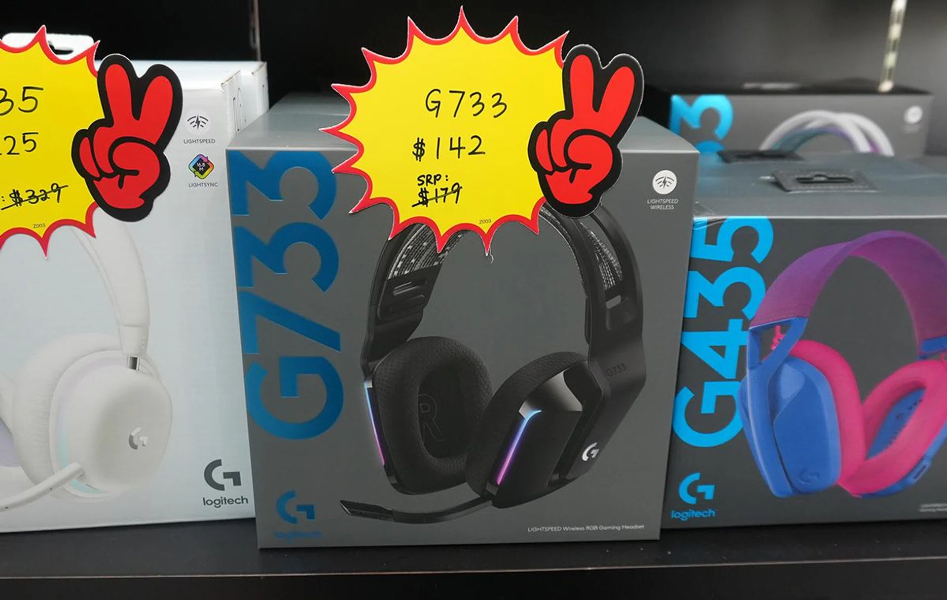 The Logitech G733 in Black. Image: HWZ