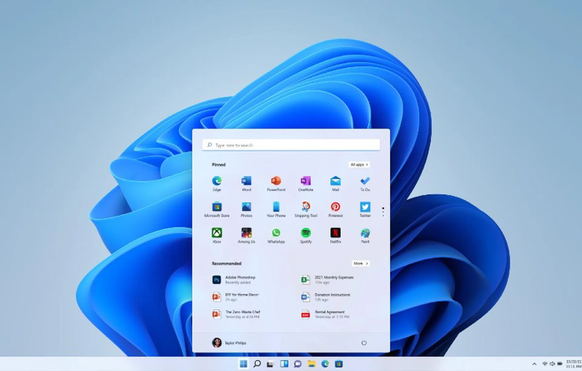 What you need is now all central on the screen. Image courtesy of Microsoft. 