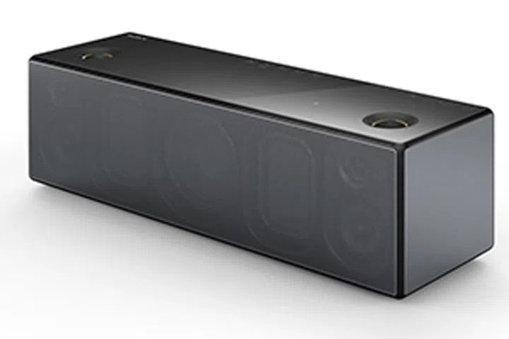 Look carefully and you'll see the 7 drivers that power the SRS-X99.
