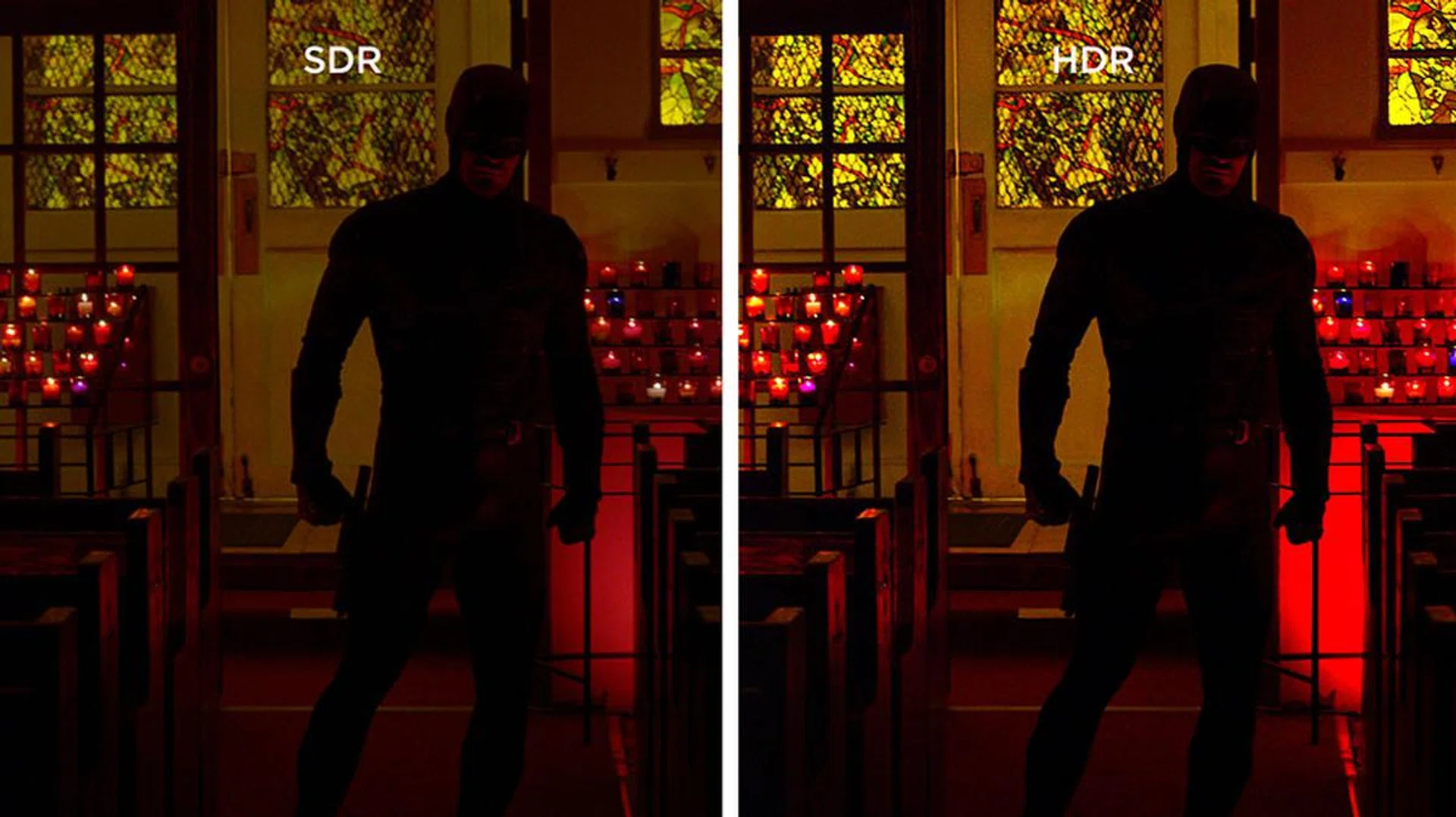 With HDR, the difference between light and shadow is rendered even more striking.