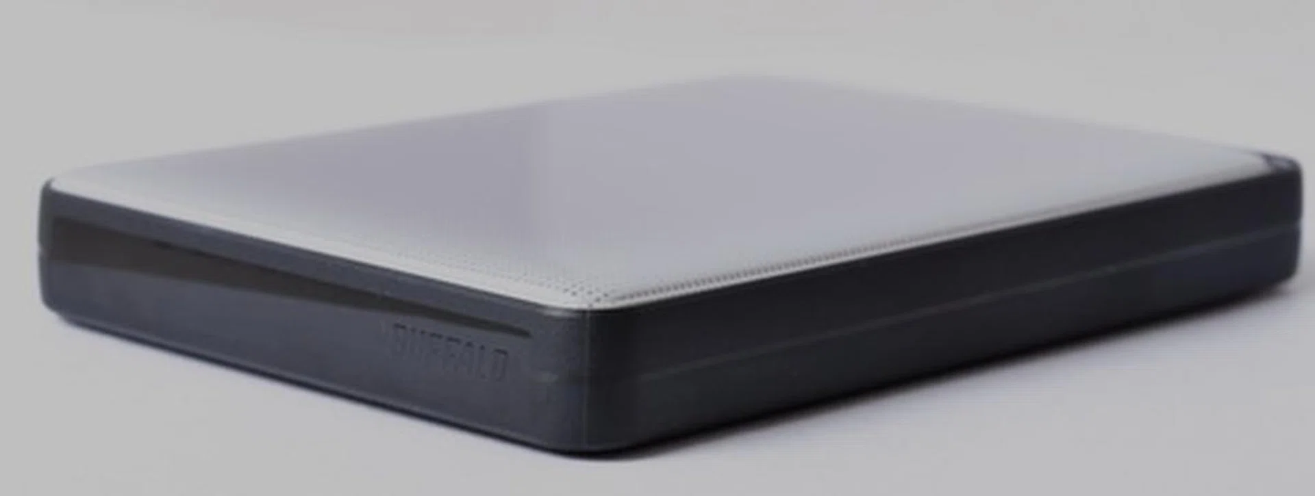 The MiniStation USB 3.0's styling reminds us of early portable hard drives.