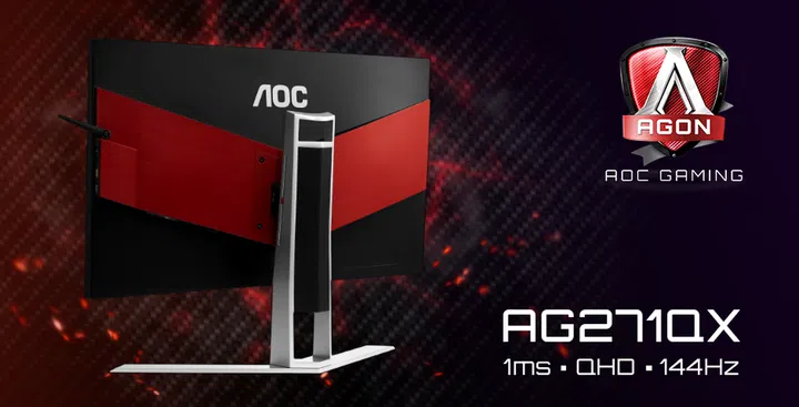 The AOC AGON AG271QX professional gaming monitor.