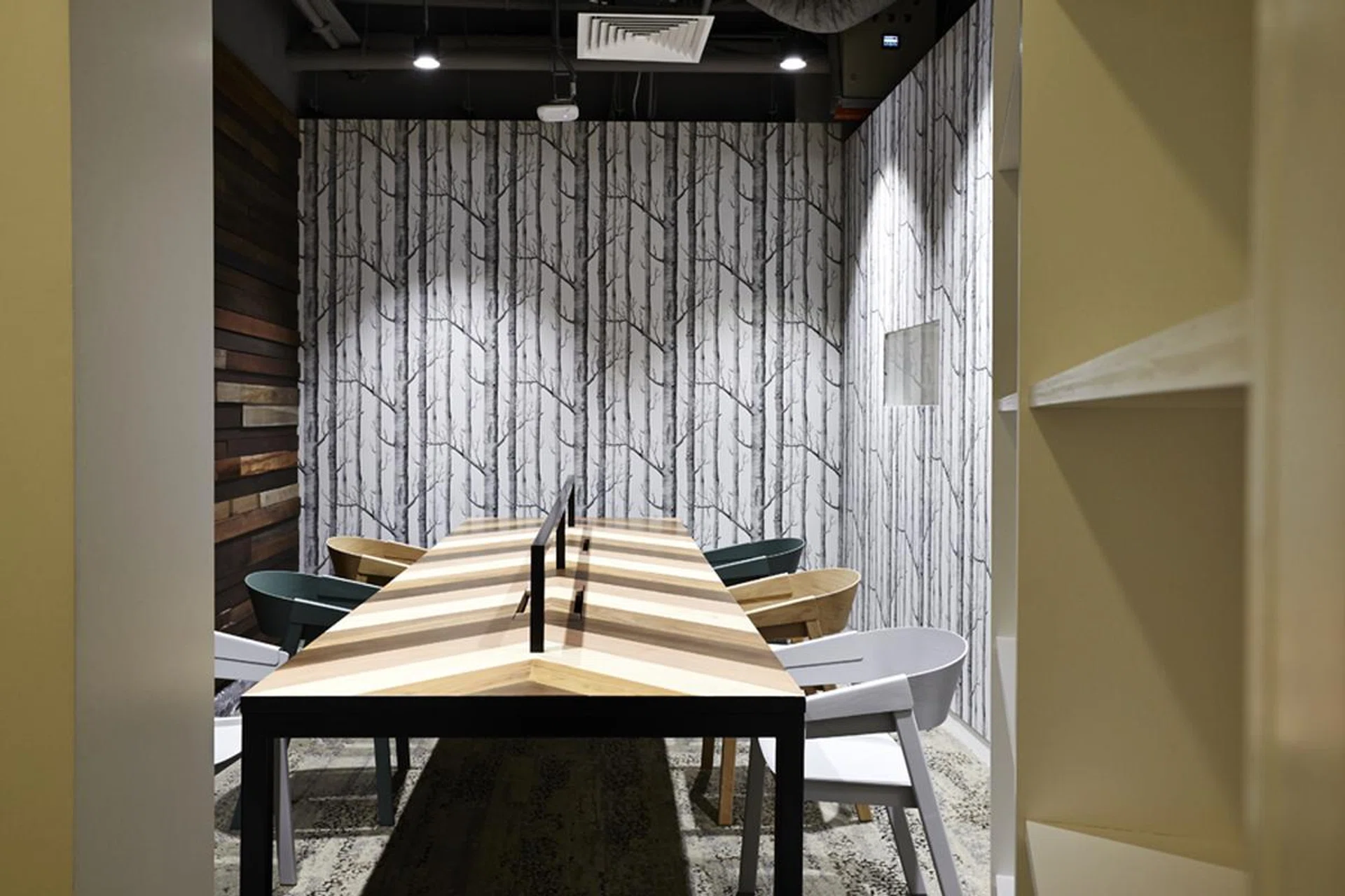 The secretive Library is hidden behind a revolving cabinet that doubles as an entrance.