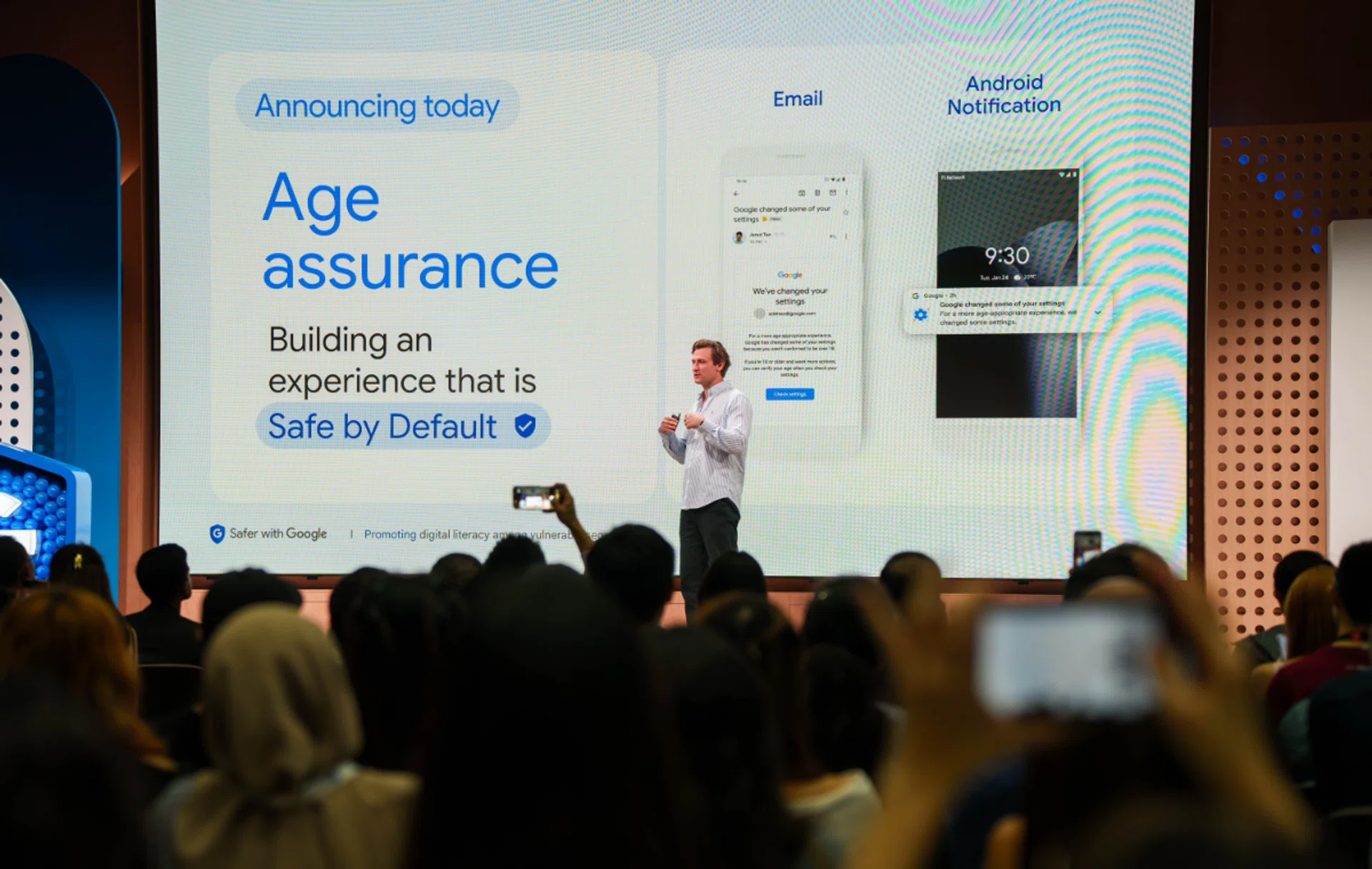Ben King, Managing Director, Google Singapore at the Safer with Google 2025 event