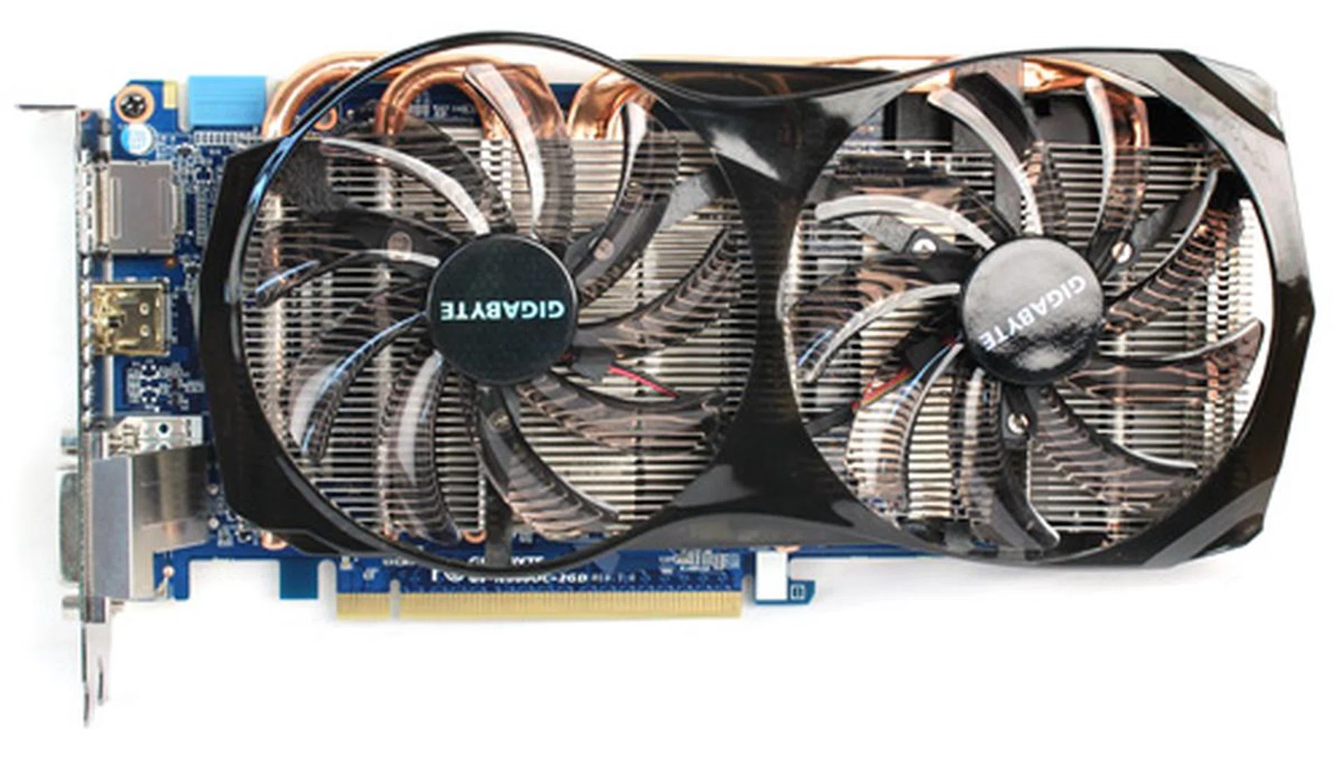 Gigabyte's GTX 660 is quite compact thanks to its minimal fan shroud, measuring 255x 135 x 35mm