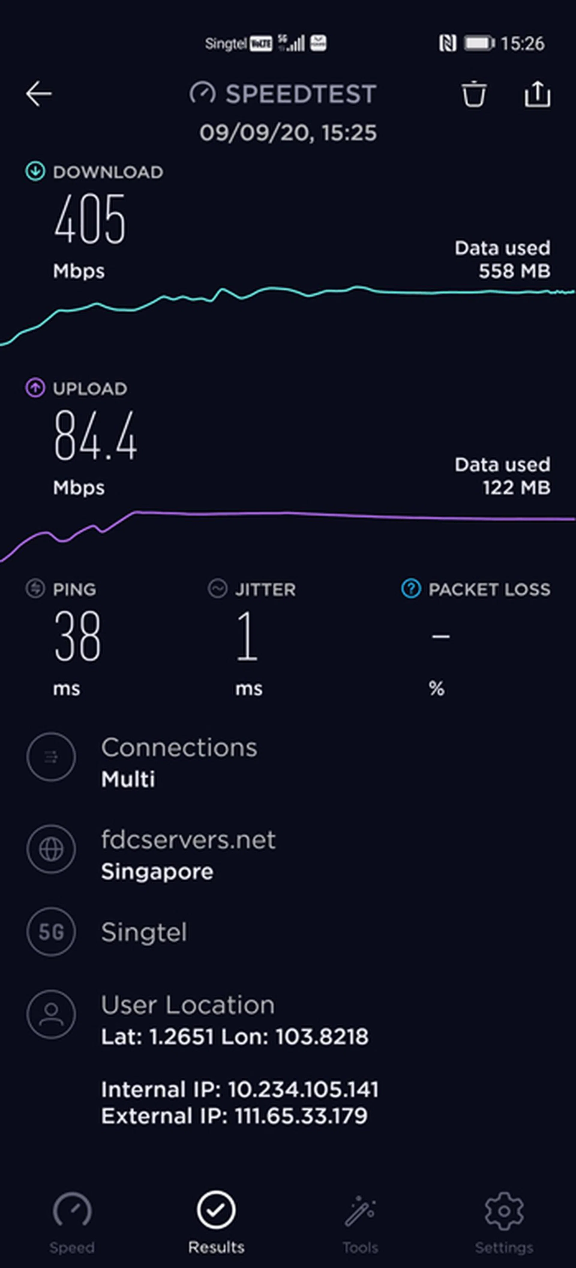 Singtel 5G Test 2.
