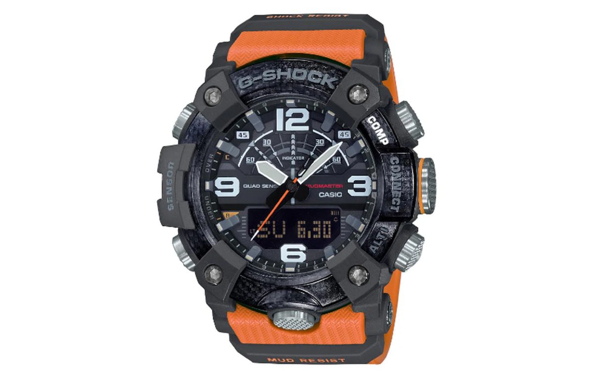 Thanks to large indices and hands, the dial is extremely easy to read. (Image source: Casio)