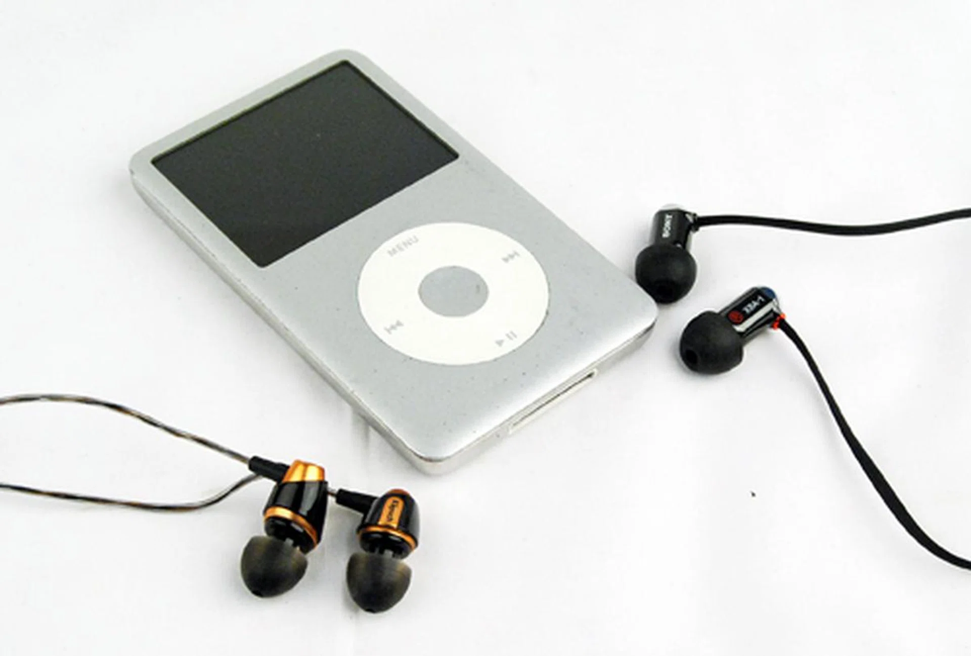 Balanced Armature and Dynamic Drivers are the two primary competing earphone technologies, represented here by Sony and Klipsch earphones respectively.