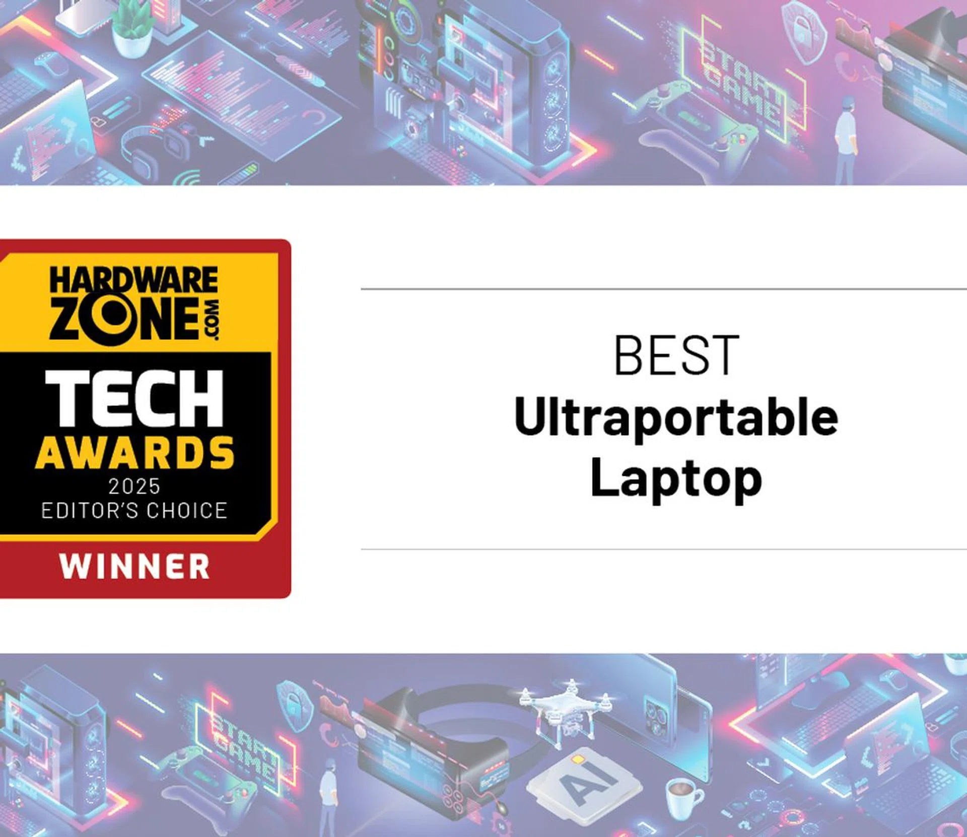 Best Ultraportable Laptop Tech Awards 2025 banner