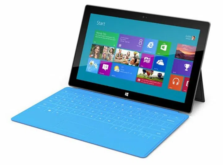 Surface tablet depicted with the color-changing Touch Cover (Image credit: Microsoft)
