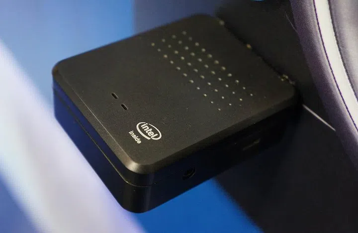 A reference OBD-II on display at Intel's booth.
