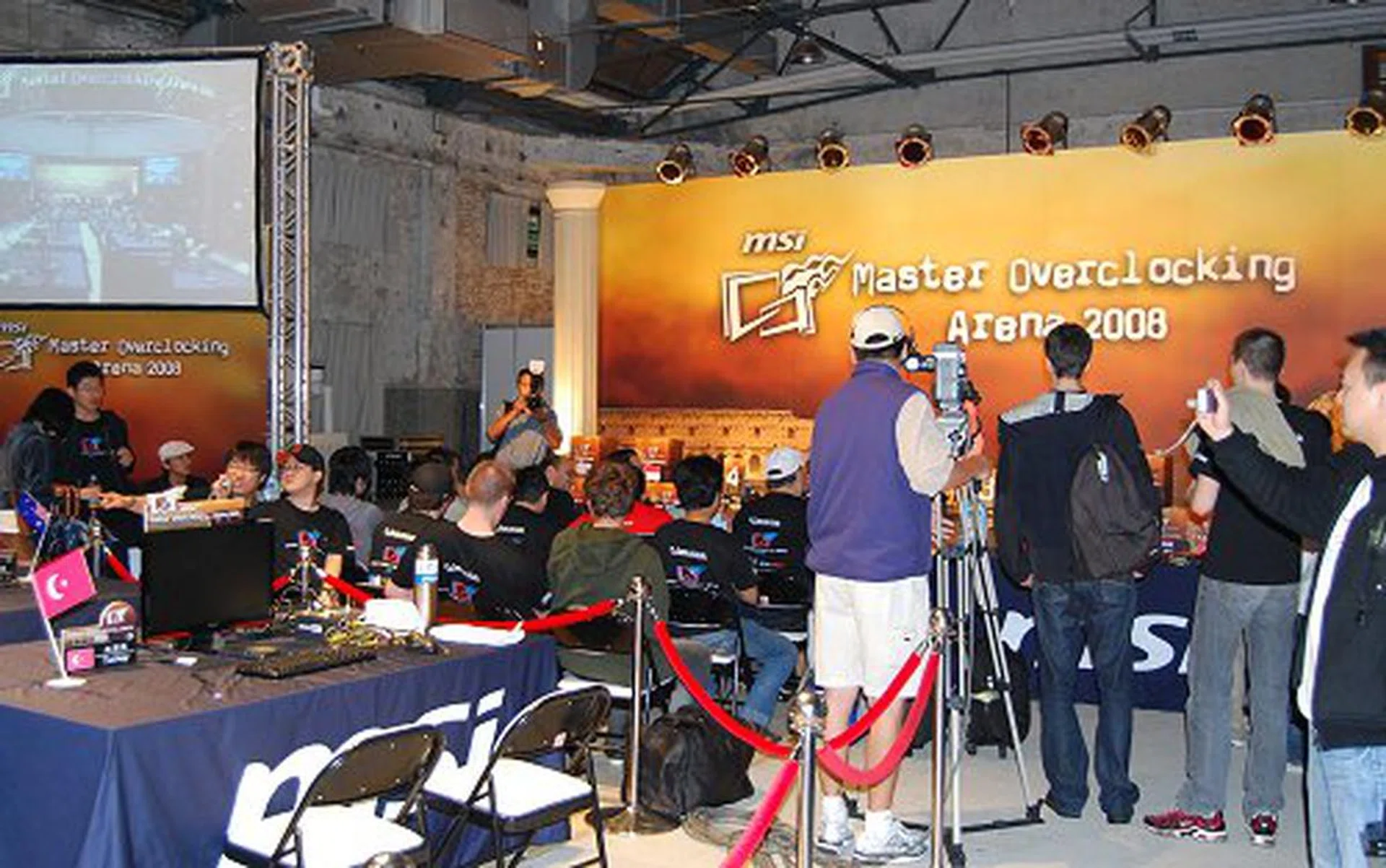  Contestants are given a final briefing on the rules of conduct before they collect their components.  