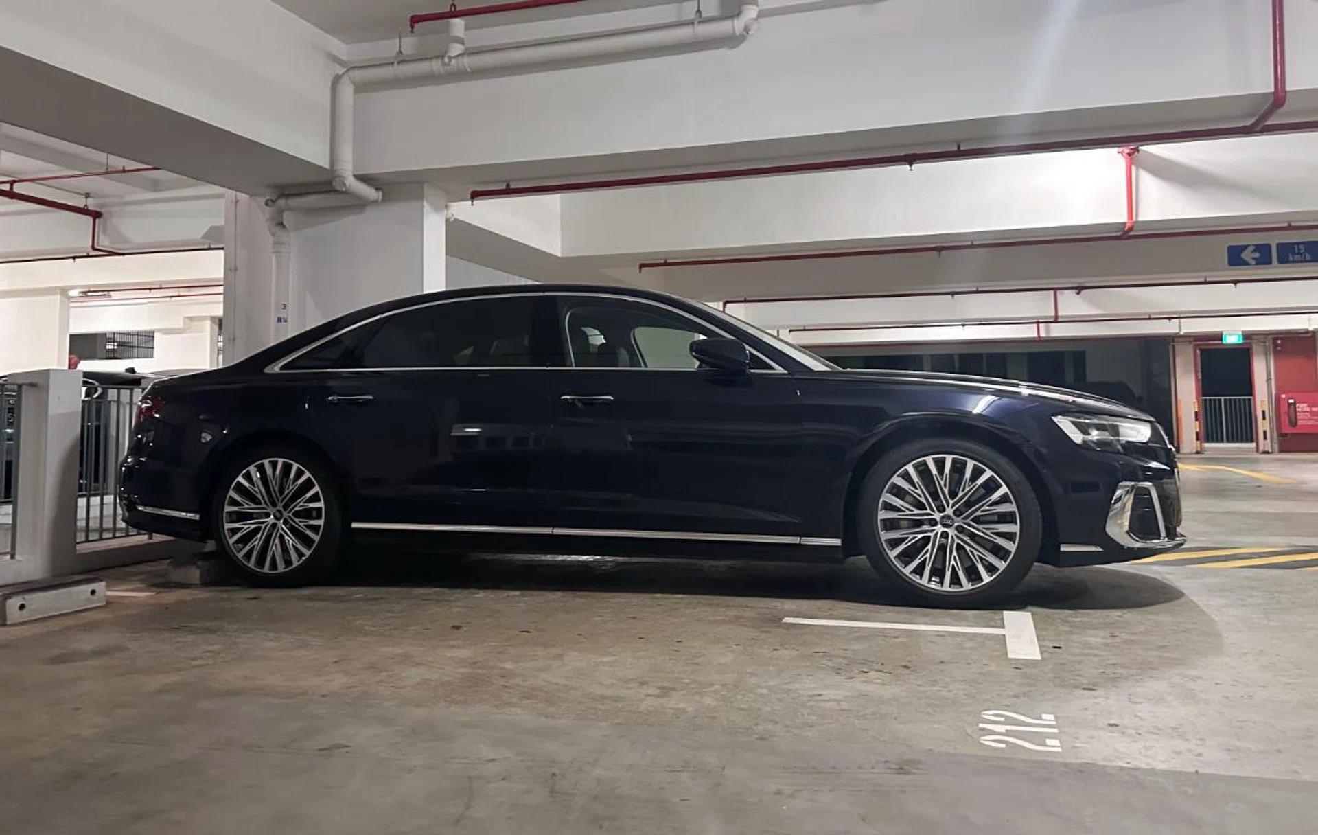 You'd find that the A8 L won't exactly fit in most carpark lots.