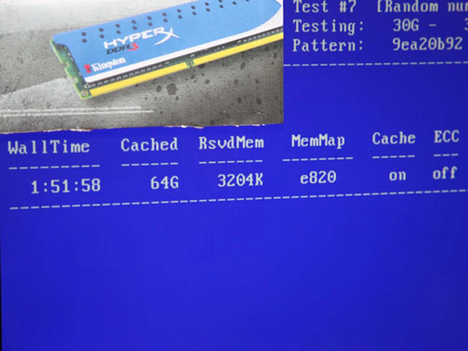 A screenshot of the live demo displaying the amount of memory installed in the system.