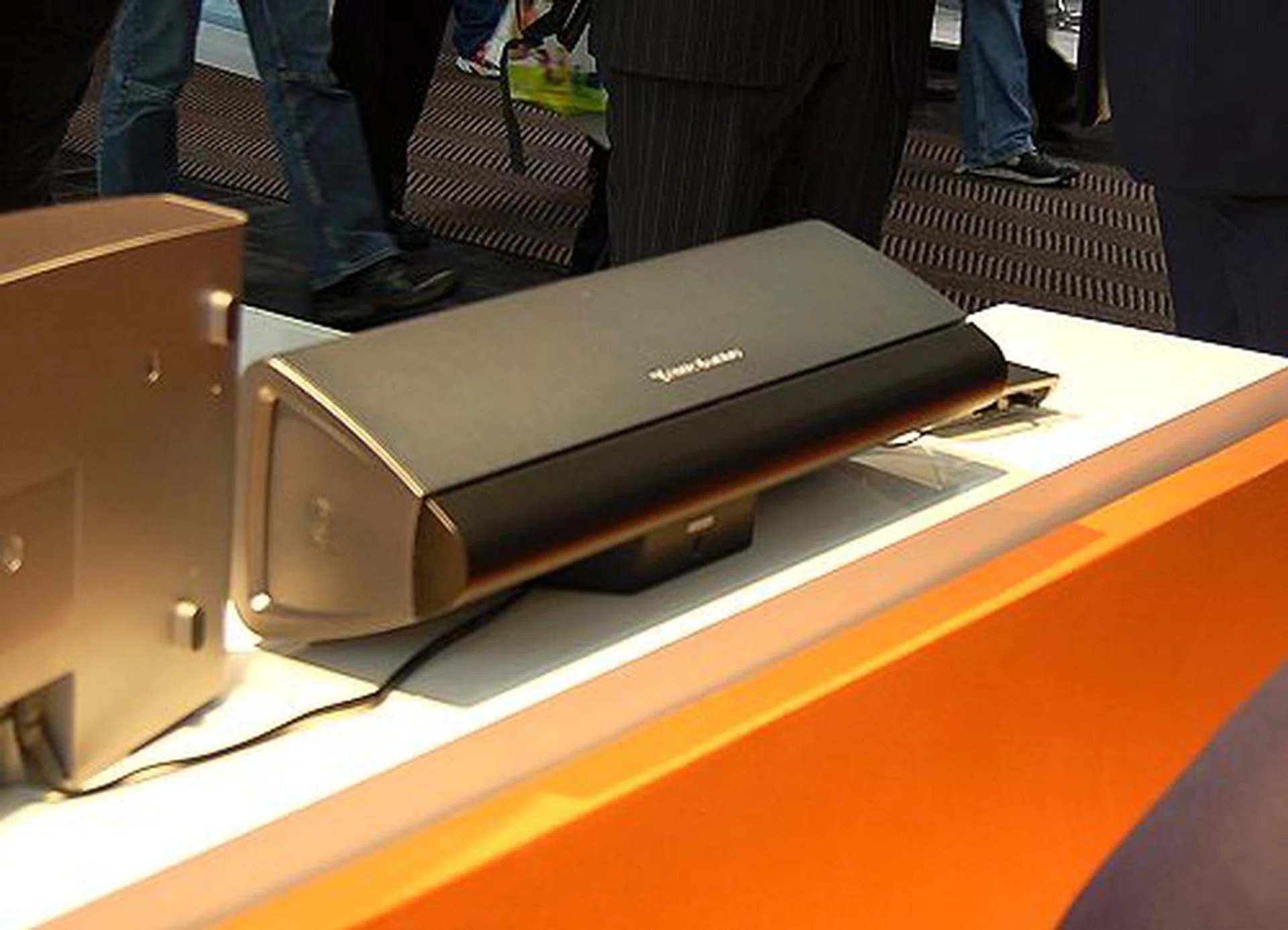  Another version of the above ships with a wireless rear speaker unit and this is known as the PT8051 surround sound system. The main speaker unit for this model differs from the above with the inclusion of a wireless transmission module. For those who can accommodate this two-unit sound system, this will definitely provide more accurate surround positioning and the entire PT8051 system sounded pretty decent from our test trial. Excellent for flat panel TV owners who don't want the clutter of an audiophile's sound system and aren't too demanding.  