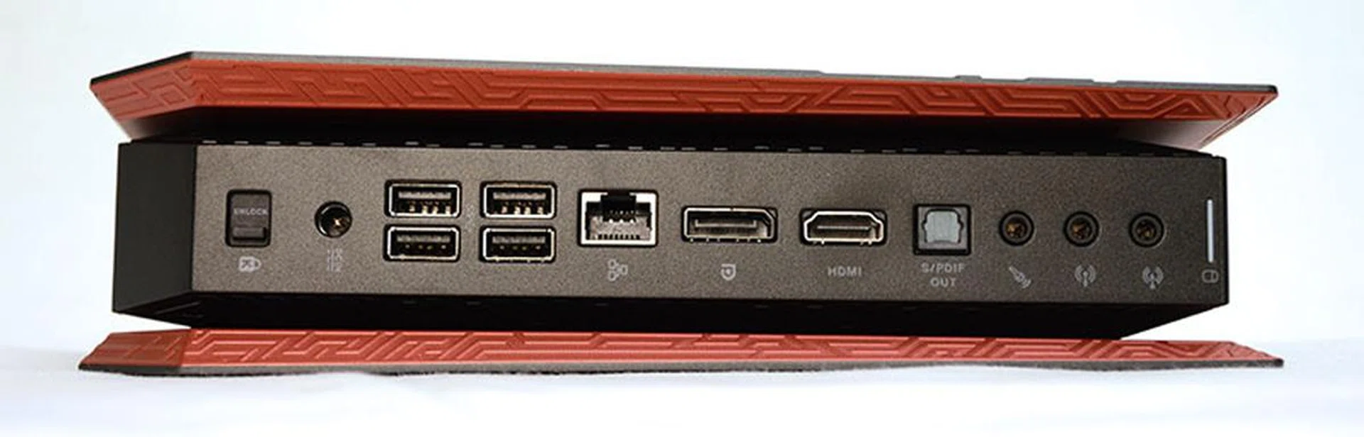 The USB ports at the back are USB 3.0, even though they aren't colored the usual blue.