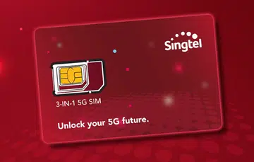 File photo: Singtel 5G SA SIM card, by Singtel.