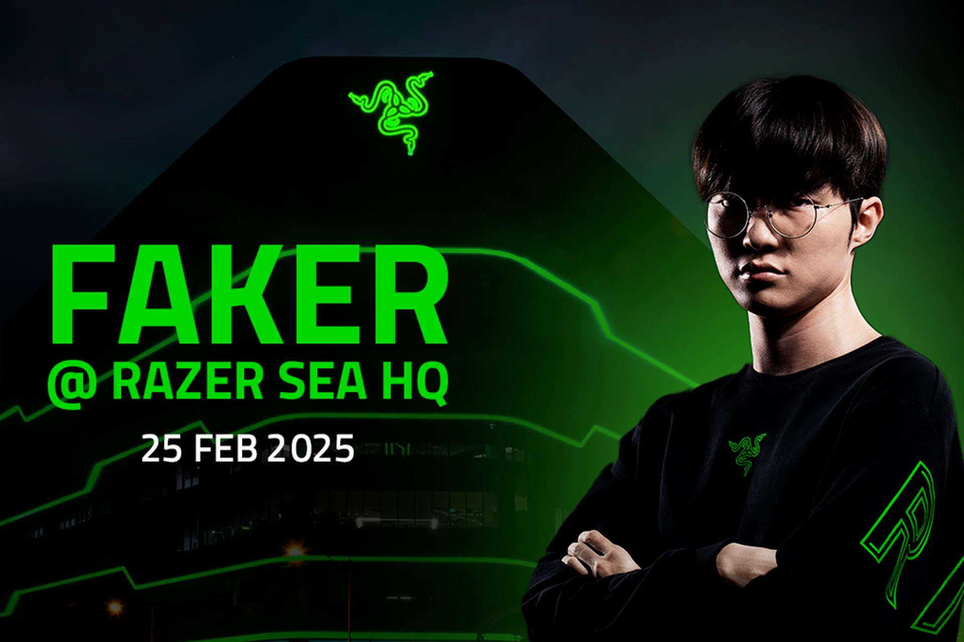 This is your once in a lifetime chance to meet Faker. Image: Razer