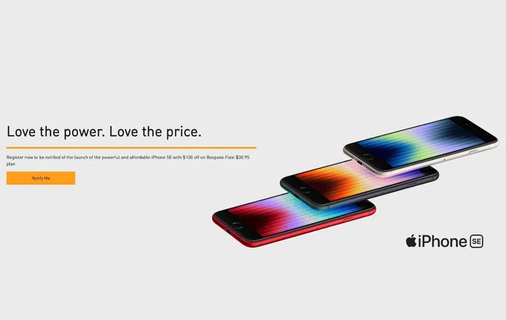 The iPhone SE will be available under M1's Bespoke price plans. 