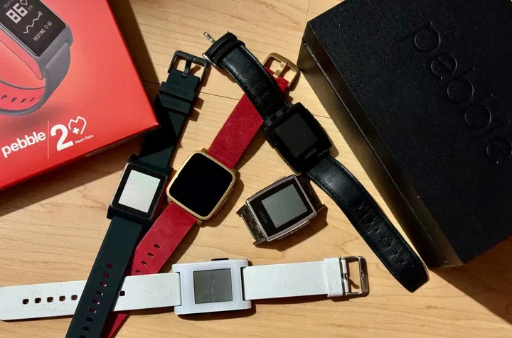 My Pebble watch collection. Photo: HWZ