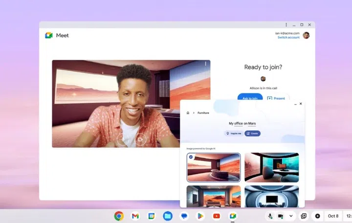 Get backgrounds for your video calls. Image source: Google. 