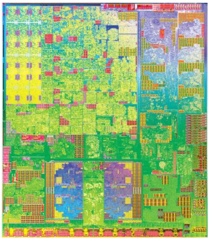 Die shot of the new Intel "Apollo Lake" SoC (Image source: Intel)