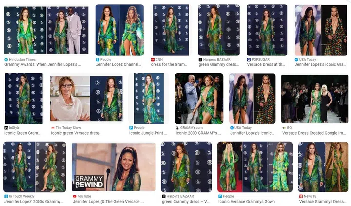 That's quite a dress that leaves much and little to the imagination at the same time.