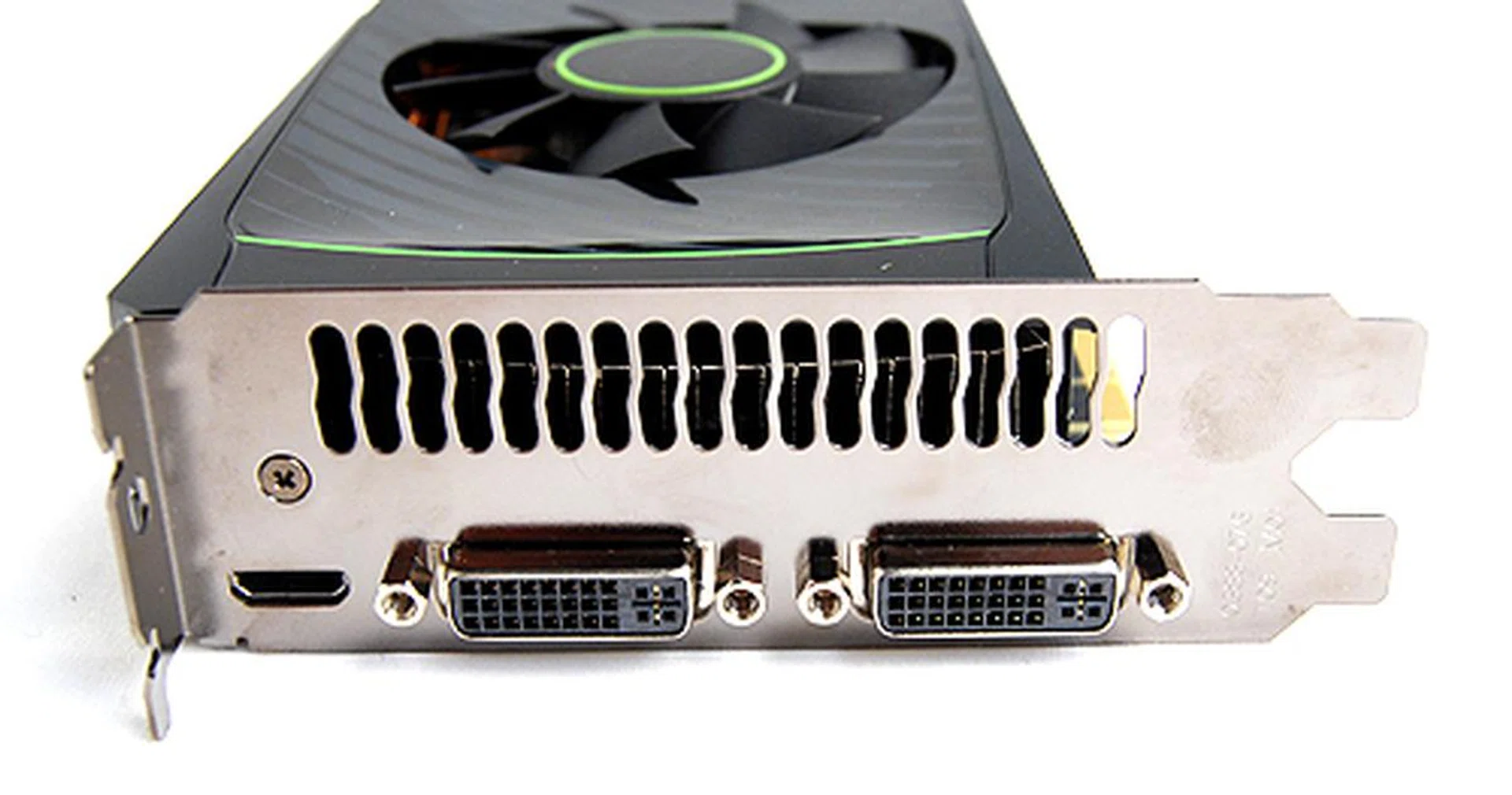 The card still gets the usual twin DVI ports and single mini-HDMI port for video output.