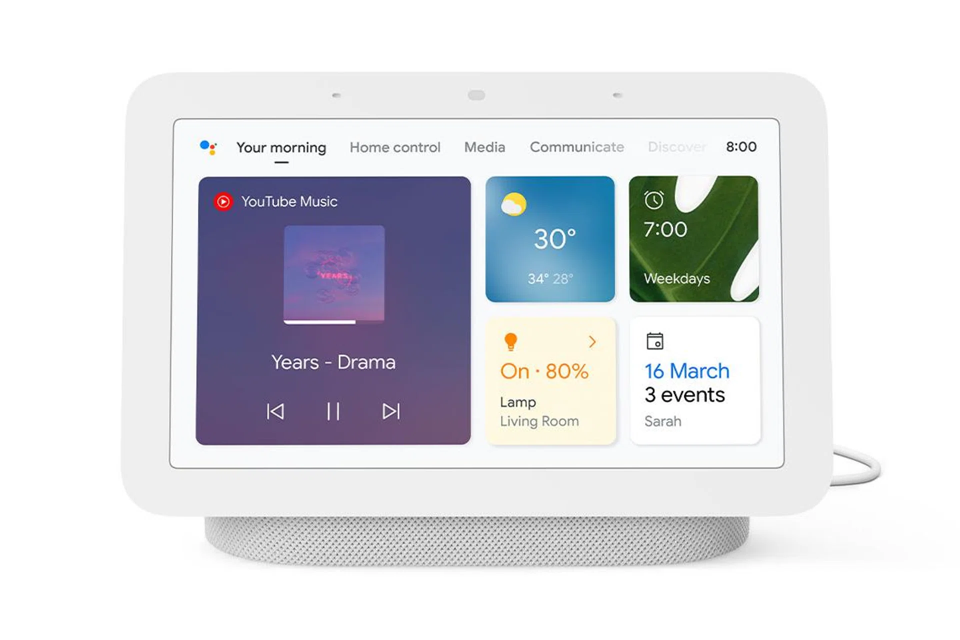 The 2nd Gen Nest Hub keeps the features of the first generation and sprinkles on some extras. (Image source: Google)